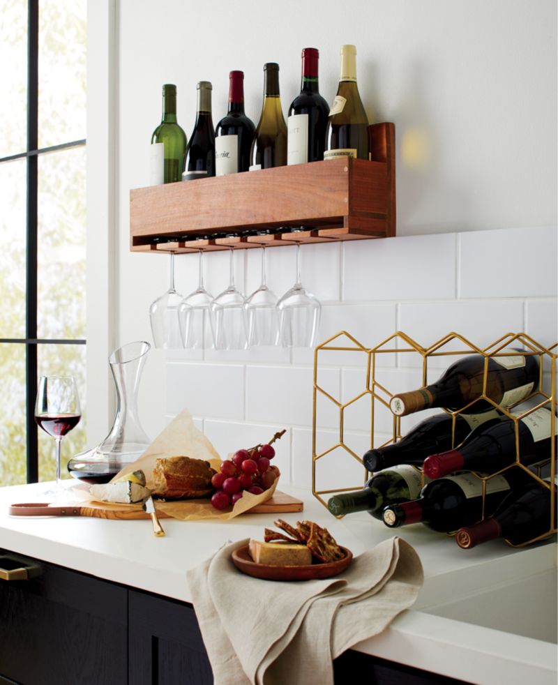 11-Bottle Gold Wine Rack - image 2 of 12